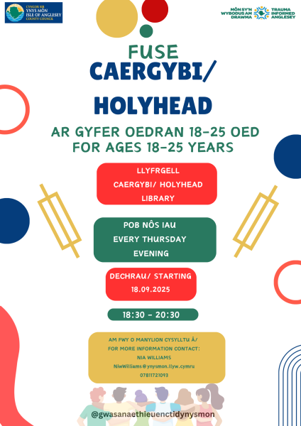 Clwb Ffiws
Clwb ADY - ALN Club
Age 18-25 Oed