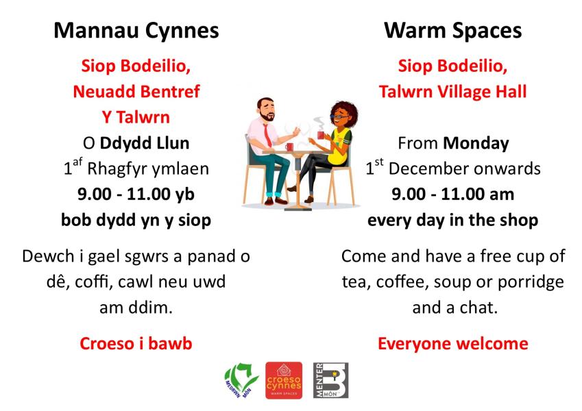 Mannau Cynnes / Warm Spaces